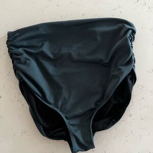albion fit high waisted full coverage ruched swim bottom